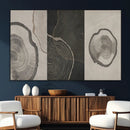 Minimalist Tree Rings Wall Art | Modern Abstract Canvas