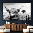 Scottish Highland Cow Wall Art | Rustic Farmhouse Décor |