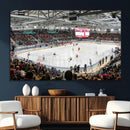 Lausanne Arena Ice Hockey Stadium Wall Art Canvas Print,