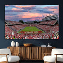 Carter-Finley Stadium Art Sunset Game Triple Canvas Wall Art