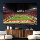 Wisconsin Badgers Football Team Print Canvas- Madison Camp