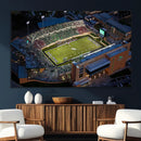 University of North Texas Mean Green Football Artwork,