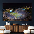 Duke University Blue Devils Football Print Canvas - Durham