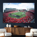 Cincinnati Bearcats Football Team Print - Nippert Stadium Wall Art Canvas Print