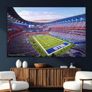 Buffalo Bills Football Team Print Canvas - Buffalo Highmark by MyGreatCanvas | Canvas Wall Art Prints | Photo Prints & Wall Decor