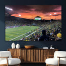 Eugene Autzen Stadium Canvas Wall Art Print – Sunset Over