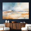 Abstract Landscape Wall Art Canvas Print - Warm Tones of