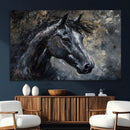 Large Abstract Horse Wall Art Canvas Print | Farmhouse Wall