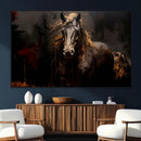 Abstract Black Horse Canvas Print for Farmhouse Wall Art | by MyGreatCanvas | Canvas Wall Art Prints | Photo Prints & Wall Decor