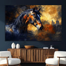 Abstract Horse Art Print - Abstract Canvas Wall Art |