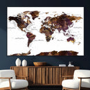 World Map Canvas Print – Detailed Map of the World Wall Art by MyGreatCanvas | Canvas Wall Art Prints | Photo Prints & Wall Decor