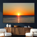 Golden Horizon Sunset Over Ocean Wall Art Canvas Print – by MyGreatCanvas | Canvas Wall Art Prints | Photo Prints & Wall Decor