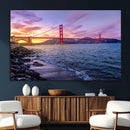 Golden Gate Bridge Wall Art Canvas Print – Framed San by MyGreatCanvas | Canvas Wall Art Prints | Photo Prints & Wall Decor
