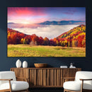 Autumn Mountain Foggy Landscape Wall Art Canvas Print | by MyGreatCanvas | Canvas Wall Art Prints | Photo Prints & Wall Decor