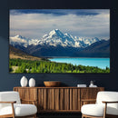 Mount Cook and Lake Pukaki Canvas Wall Art Print – Majestic by MyGreatCanvas | Canvas Wall Art Prints | Photo Prints & Wall Decor