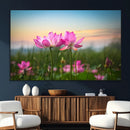 Pink Flower on the Mountain Canvas Print, Framed Pink Flower