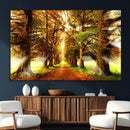 Sunshine in Forest and Trees Wall Art Canvas Print by MyGreatCanvas | Canvas Wall Art Prints | Photo Prints & Wall Decor