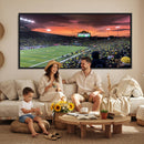 Eugene Autzen Stadium Canvas Wall Art Print – Sunset Over