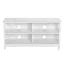 Wooden TV Stand Entertainment for TVs up to 55 Inch with X-Shaped Frame by LJGDeals