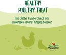 Manna Pro Farmhouse Favorites Critter Combo Crunch Poultry Treat - Protein Poultry Treat - Encourages Natural Foraging Behavior - 100% Natural Blend of Soldier Fly Larvae, Mealworms & Shrimp - 2lb Bag by GreenHaven Gardens