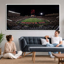 Framed Texas Tech Red Raiders Stadium Canvas, Texas Tech Red