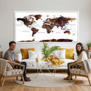 World Map Canvas Print – Detailed Map of the World Wall Art