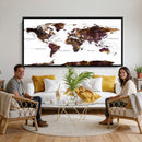 World Map Canvas Print – Detailed Map of the World Wall Art