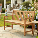 62inch Teak Outdoor Porch Bench 3 by LJGDeals