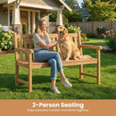 62inch Teak Outdoor Porch Bench 3 by LJGDeals