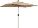 EliteShade USA 10-Year-Non-Fading 6.5x10Ft Rectangular Market Umbrella Patio Umbrella Outdoor Table Umbrella with Ventilation（Hrather Beige） by GreenHaven Gardens