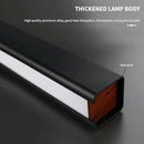 JAYMP Minimalist Linear Pendant Light Dimmable LED Modern Chandelier Dining Room Island Light Restaurant Cafe Bar Office Hanging Lamp Black 45" by CozyNest Decor