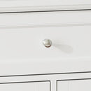 Nursery Dresser with Changing Table Top, 46" W Baby Dresser with 2 Drawers, Laundry Basket & Raised Guard, Infant Diaper Changing Storage Organize Station for Nursery and Baby Bedroom, White by TinyTreasures Baby Boutique
