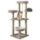 51"Carpeted Cat Tree with Comfy Plush Perches for Indoor Cats by LJGDeals