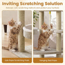 51"Carpeted Cat Tree with Comfy Plush Perches for Indoor Cats by LJGDeals