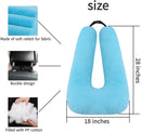 Travel Pillow Cushion for The Back Seat of Car Car Pillow for Kids A Sleeping Artifact Suitable for Long-Distance Travel of Adults and Children Travel Pillow for Kids Blue by TinyTreasures Baby Boutique