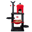 51" Gothic Multi-Level Cat Tree with Spider Toy & Hammock by DirectDeals