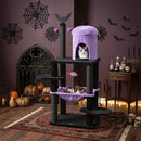 51" Gothic Multi-Level Cat Tree with Spider Toy & Hammock by LJGDeals