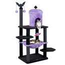 51" Gothic Multi-Level Cat Tree with Spider Toy & Hammock by LJGDeals
