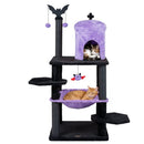 51" Gothic Multi-Level Cat Tree with Spider Toy & Hammock by LJGDeals