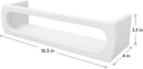 Bamboo Nursery Book Shelves, Fully Assembled For Easy Use - Set of 3 Floating Shelves for Wall Kids, Wall Mounted Book Shelves For Kids Room, Baby Room, Toddler Room, Nursery Decor, 16.5 Inch White by TinyTreasures Baby Boutique