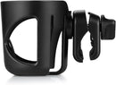Accmor Universal Cup Holder, Stroller Cup Holder, 360° Rotatable Large Caliber Designed Bottle Holder for Stroller, Bike, Wheelchair, Walker, Scooter, Black by TinyTreasures Baby Boutique