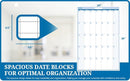 36" tall X 24" wide Vertical Sky Blue 30-Day Dry Erasable Wall Calendar Planner - 1-Month Large Calendar - Monthly Planner for Home, School, Classroom Organization. Complete with Free Marker and Eraser with Marker Holder by TinyTreasures Baby Boutique