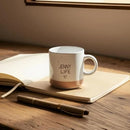 Personalized Ceramic Dad Coffee Mug, Customized Mugs with Name & Logo for Family, Men Women, Engraved 12 Oz Tea Cup for Travel, Microwave Dishwasher, Unique Design Bithday Gifts for Teacher by TinyTreasures Baby Boutique