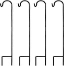 Ashman Shepherd's Hooks 35 Inch (4 Pack), Black, Made of Premium Metal for Hanging SolarLights, Bird Feeders, Mason Jars, Christmas Lights, Lanterns, Garden Stakes and Wedding Décor. by GreenHaven Gardens