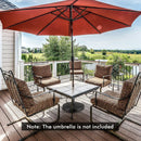 51LBS 20.5Inch Outdoor Umbrella Base with Wheels and Handles by LJGDeals