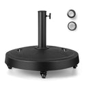 51LBS 20.5Inch Outdoor Umbrella Base with Wheels and Handles by LJGDeals