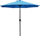 Sunnyglade 9' Patio Umbrella Outdoor Table Umbrella with 8 Sturdy Ribs (Blue) by GreenHaven Gardens