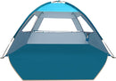 COMMOUDS Beach Tent Sun Shade for 3/4-5/6-7/8-10 Person, UPF 50+ Beach Sun Shelter Canopy Tent, Lightweight, Easy Set Up and Carry by TinyTreasures Baby Boutique