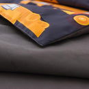 NTBED 4 Pieces Construction Toddler Bedding Set for Baby Boys, Truck Vehicles Excavator Cars Printed, Includes Comforter, Flat Sheet, Fitted Sheet and Pillowcase,Grey by TinyTreasures Baby Boutique
