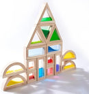 Large Wooden Building Blocks for Toddlers Baby Kids 16 Pcs Rainbow Blocks Geometry Sensory Stacking Construction Toys Set Colorful Preschool Learning Educational Toys for Boys & Girls… by TinyTreasures Baby Boutique